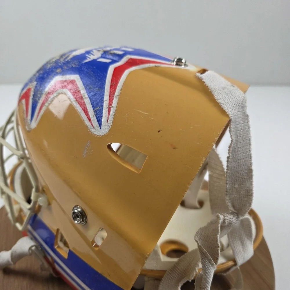 VTG 90S Cooper Full Face Goalie Helmet One Size Yellow Rink Hockey Mask Cage